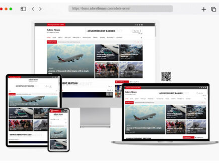 adore news free wordpress theme