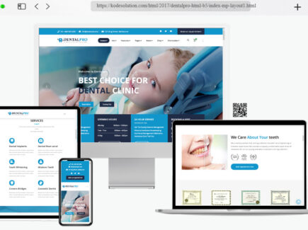 dental pro dental clinic website template