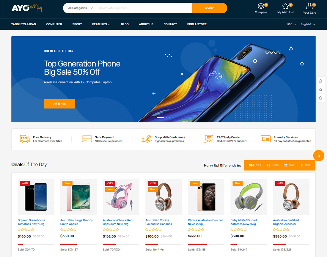 Electronics Phone Magento Themes