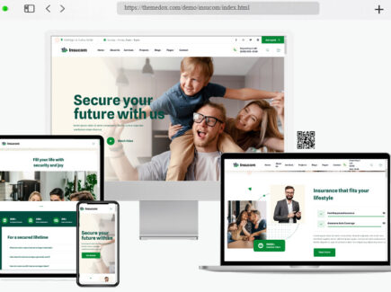 insucom insurance company tailwindcss template