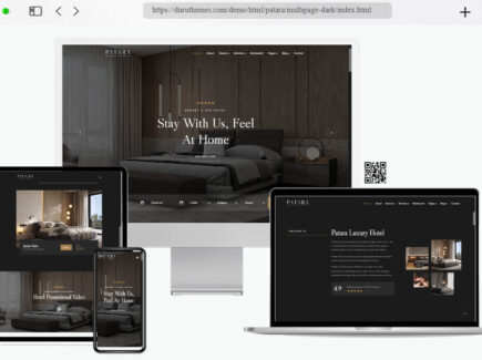 patara hotel website template