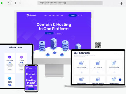 piohost hosting website template