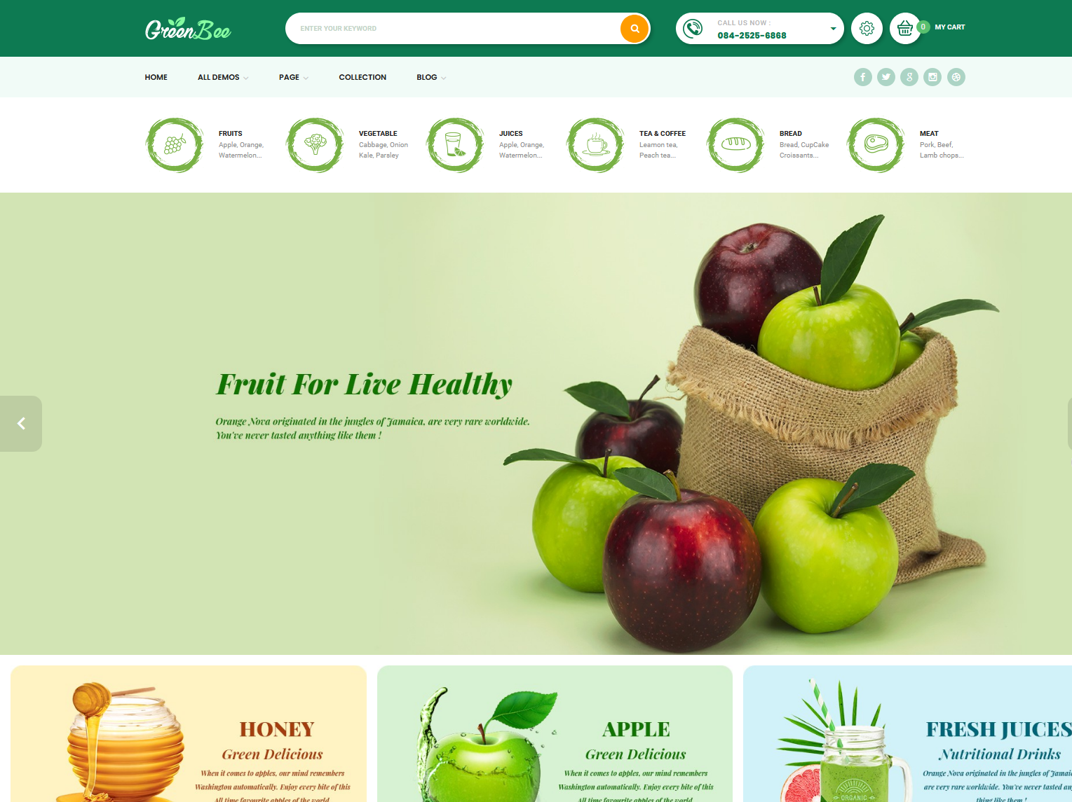 food Prestashop theme